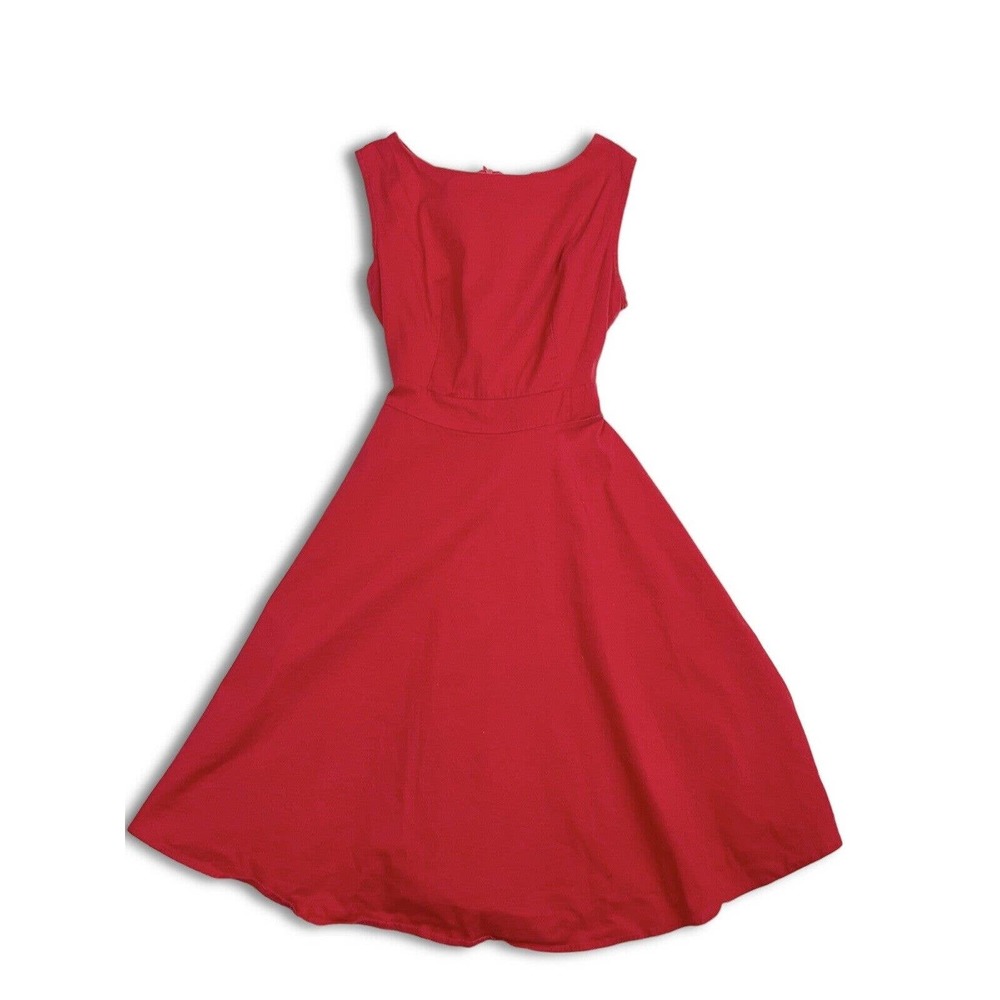 90s acevog red rockabilly dress Size Small